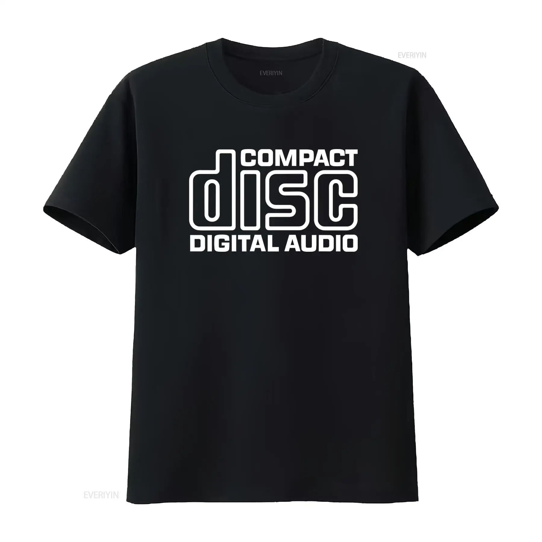 Audio Music Logo - 컴팩트 디스크 디지털 오디오 로고 티셔츠