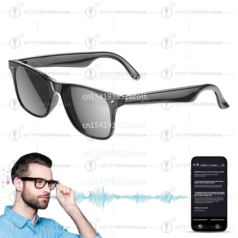 Audio Music Ai - 2025 W100 AI 핸즈프리 통화 선글라스