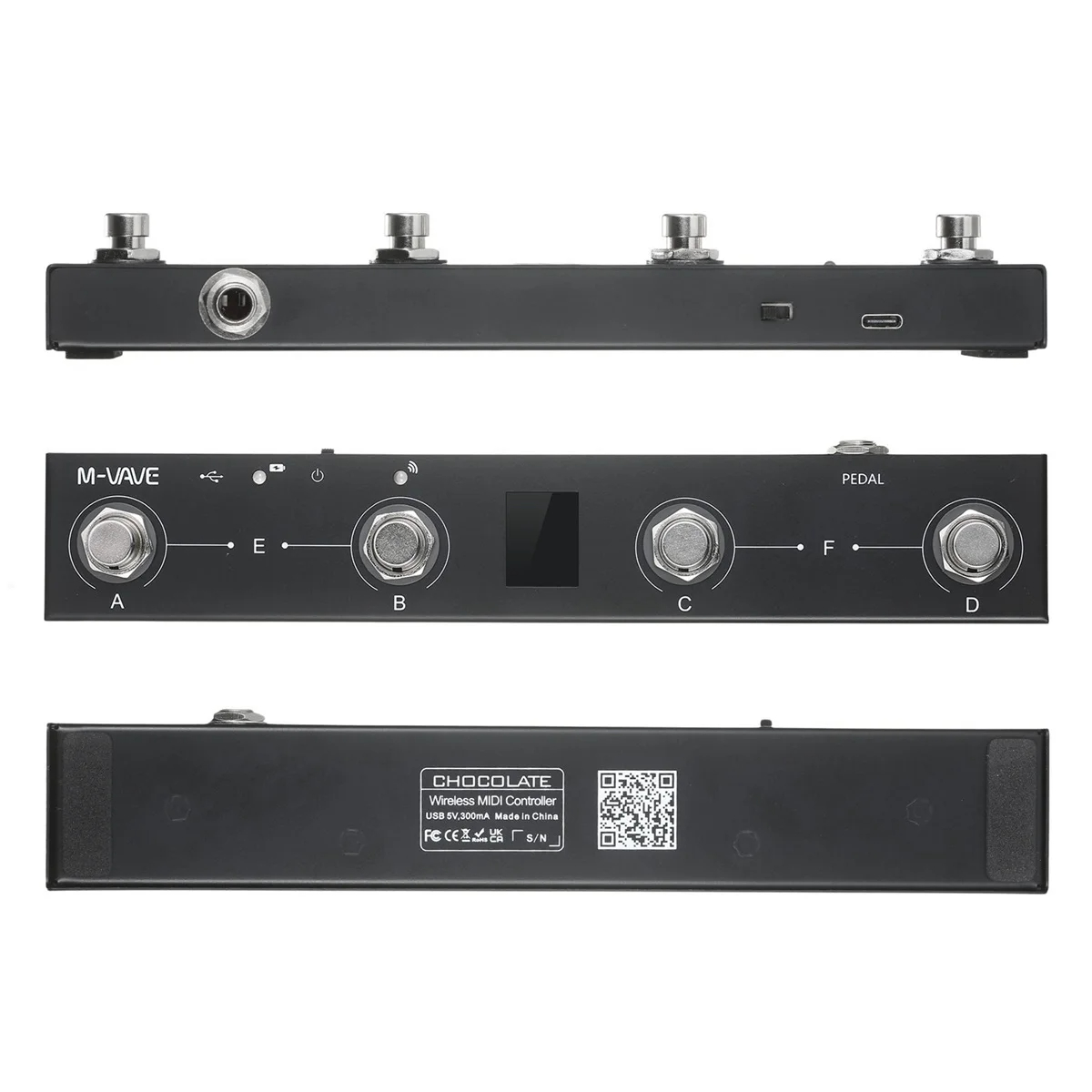 Midi Controller Pad - M-VAVE 초콜릿 블루투스 MIDI 풋 컨트롤러,