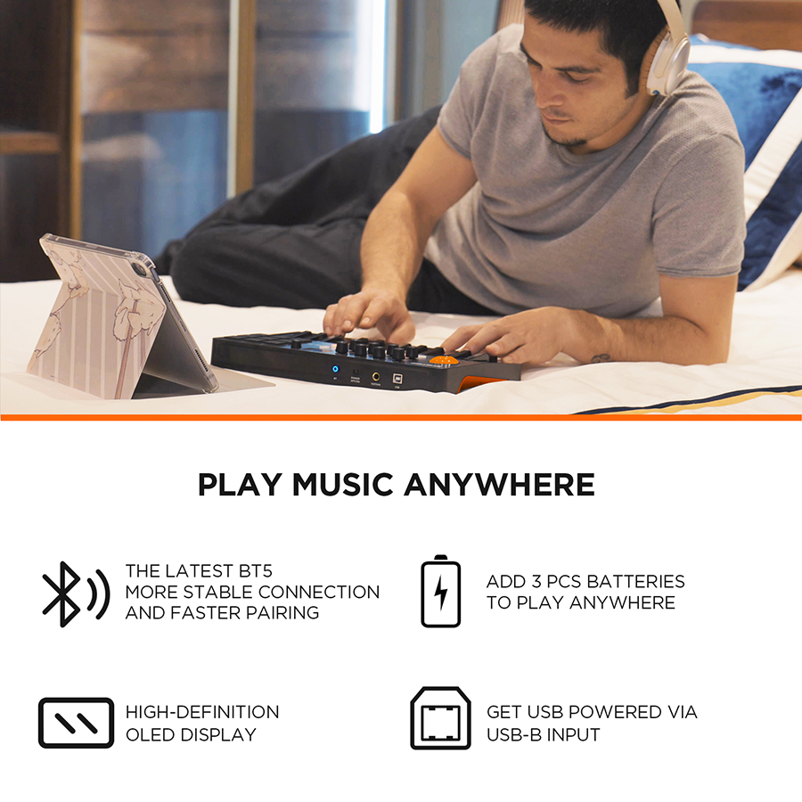 25개 키, 9개 백라이트 비트 패드, OLED 디스플 - Midi Controller Pad 리뷰 및 가격