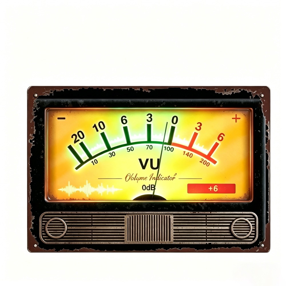 레트로 VU 볼륨 표시기 금속 로고 레트로 오디오 표시 - Audio Music Logo 리뷰 및 가격