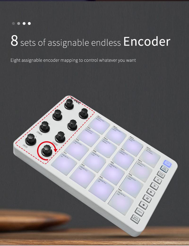 M-Vave SMC-PAD 런치패드 디자인 휴대용 MI - Midi Controller Pad 리뷰 및 가격