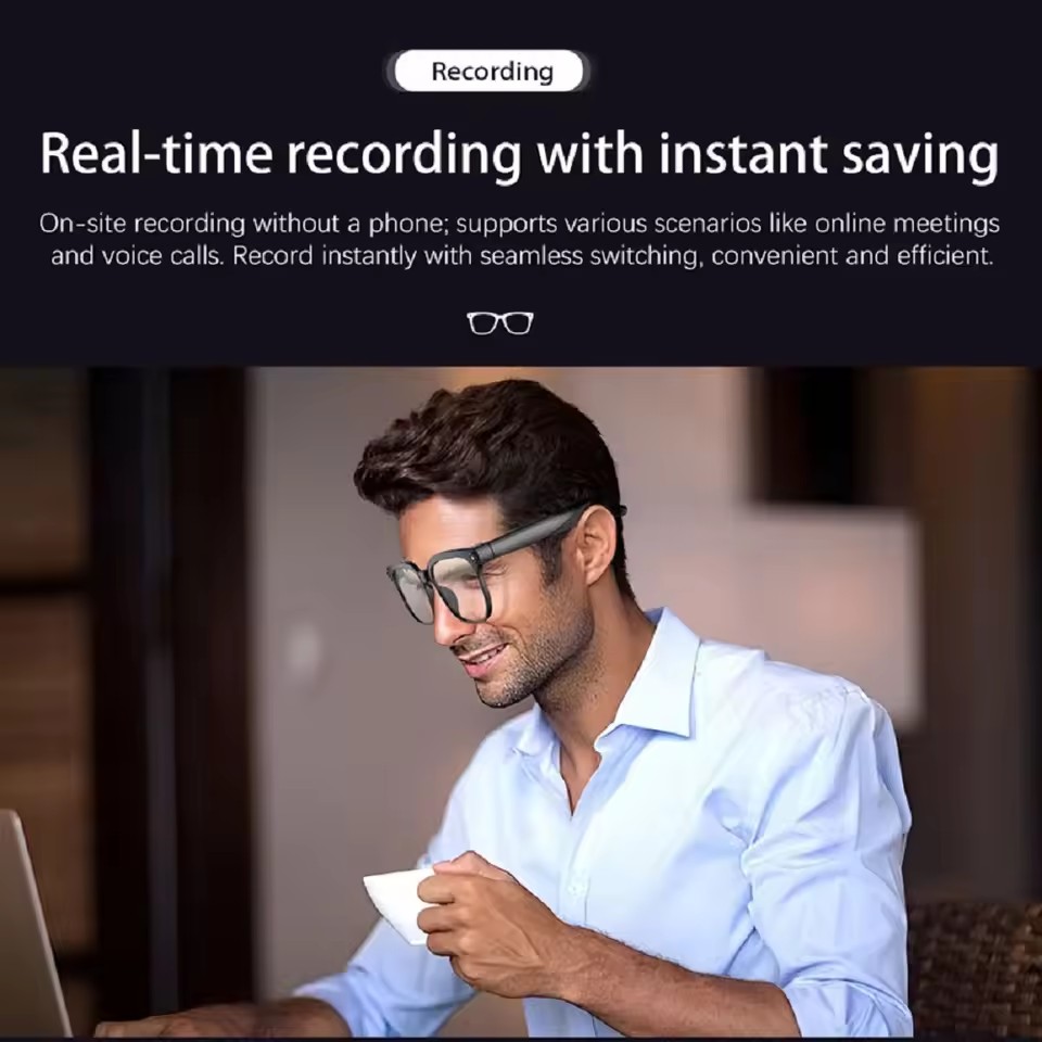 M02S AI 스마트 안경 8MP 카메라 블루투스 선글 - Audio Music Ai 리뷰 및 가격