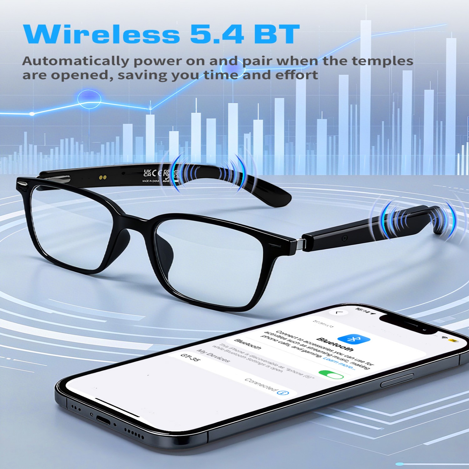 AI 번역 기능이 있는 GT35 스마트 안경, 오픈형  - Audio Music Ai 리뷰 및 가격
