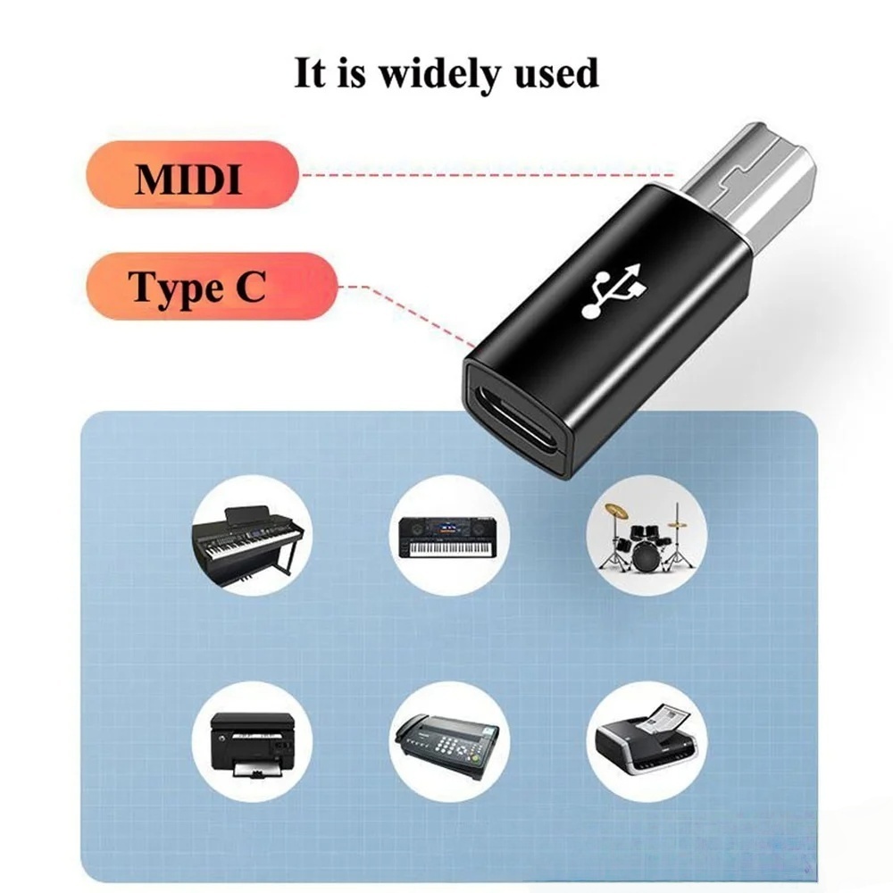 USB B 타입(수) - USB Type C 타입(암) - Midi Controller Pad 리뷰 및 가격