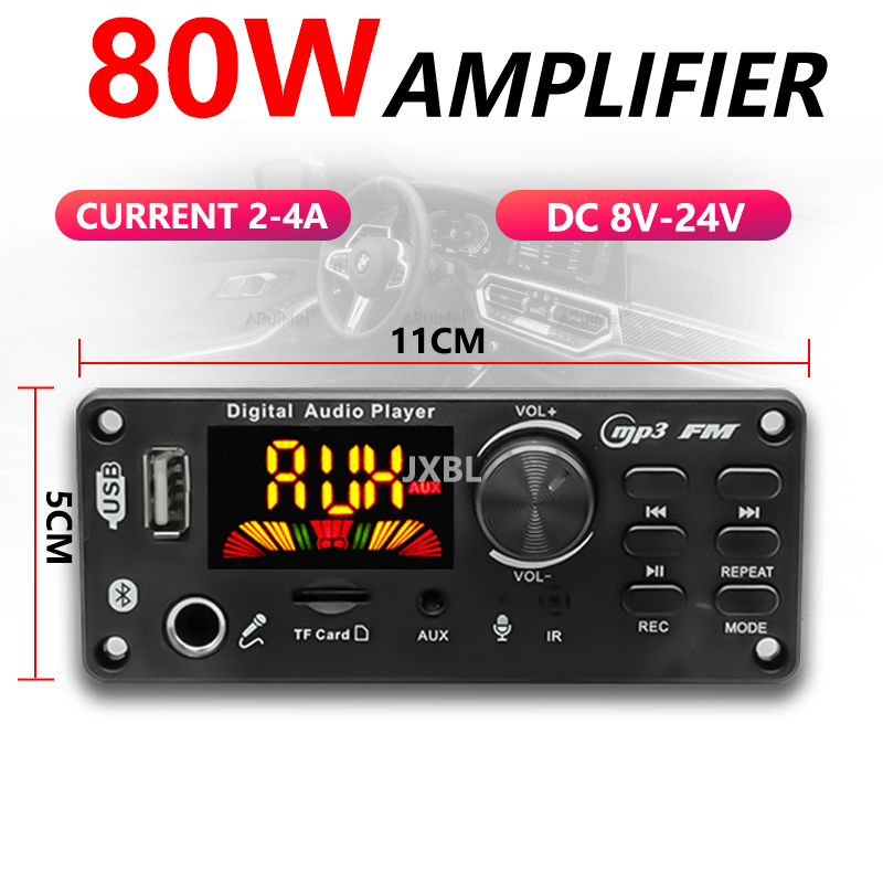 80W 블루투스 5.0 MP3 디코더 보드 2x40W  - Audio Music App 리뷰 및 가격