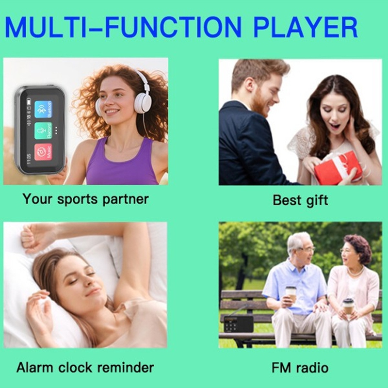 터치 스크린 미니 블루투스 MP3 플레이어 클립 HIF - Music Audiobook 리뷰 및 가격