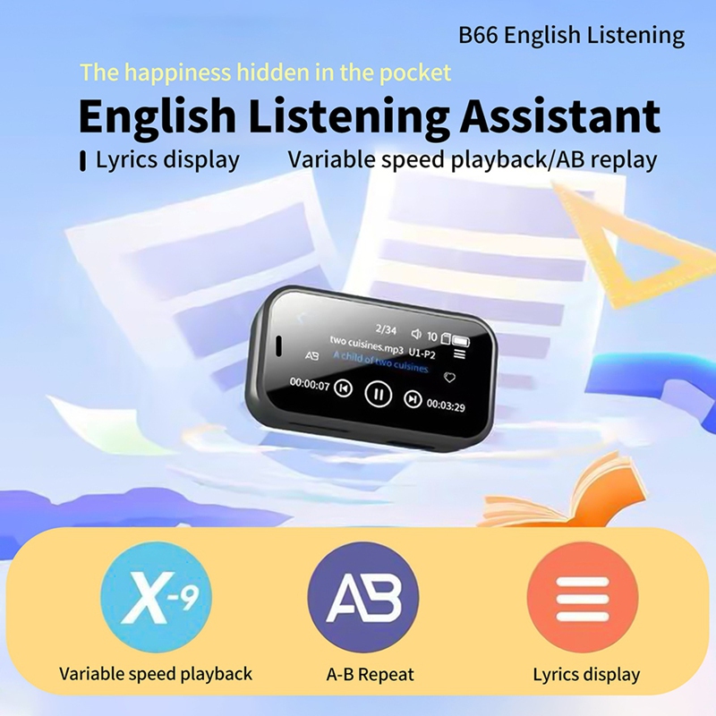 터치 스크린 미니 블루투스 MP3 플레이어 클립 HIF - Music Audiobook 리뷰 및 가격
