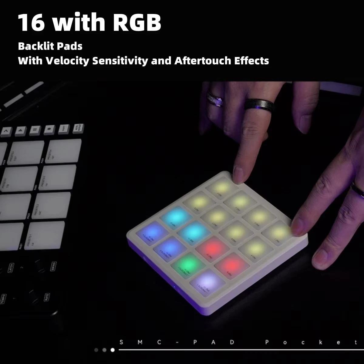M-VAVE SMC-PAD POCKET 화이트/그린/블 - Midi Controller Pad 리뷰 및 가격