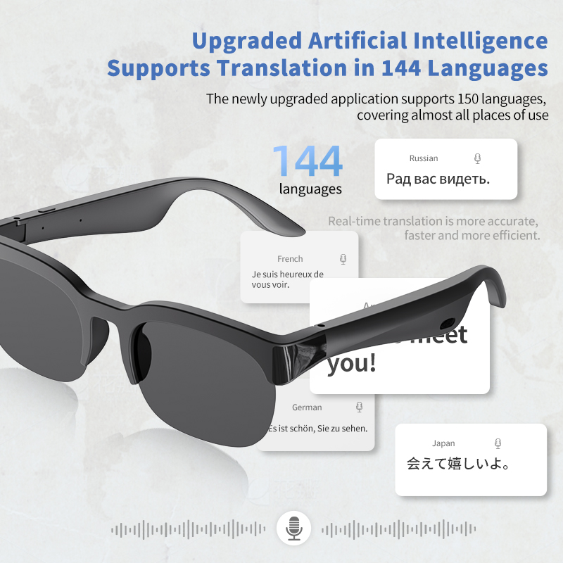 스마트 AI 오디오 안경, 무선 블루투스 통화, 음성  - Audio Music Ai 리뷰 및 가격